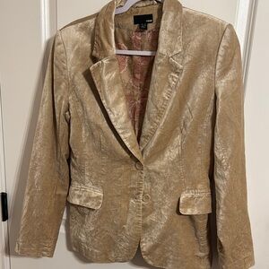 Tan Velvet Women's Blazer